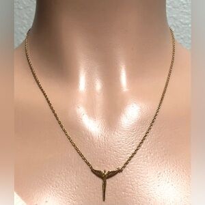 Lavaggi petite Angel Gold Necklace with Angelic Pendant